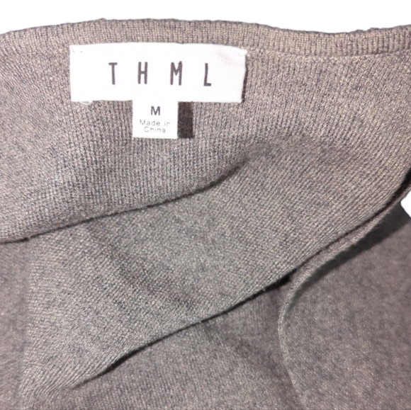 THML Open Cardigan Fringe Trim Sleeve Size M - Picture 2 of 7